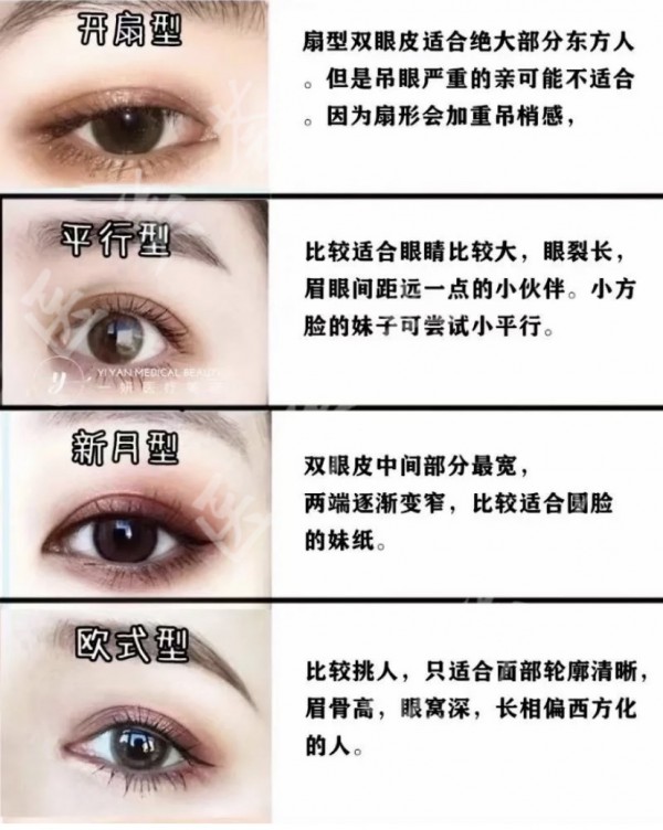 割双眼皮样式图片